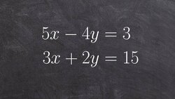 Solving a linear system of two equations by graphing Instructional Video