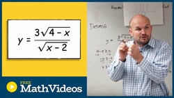 Domain with radical in numerator and denominator Instructional Video