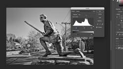 Rocking Out With Photoshop - How to fix levels in a greyscale image Instructional Video