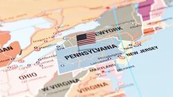 Pennsylvania from USA States Stock Footage