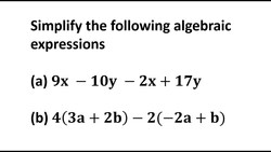 Algebraic Simplification 2 Instructional Video