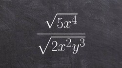 Learning how to find the quotient of two radical expressions Instructional Video