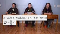 Calculating the Force of Impact when Stepping off a Wall Instructional Video