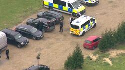 Aerial shots of police searching for Sarah Everard News Clip