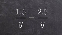 Solving a proportion by cross multiplication with decimals Instructional Video