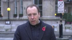 UK: Interview with British Health Secretary Matt Hancock MP about coronavirus vaccine. News Clip