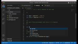 Express Framework Fundamentals - Secure Sign-Up with Auth0 and Node.js - Setting Up a Port and Saving Conventions with Express Instructional Video