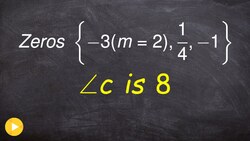 Write the equation of a polynomial given zeros and a specific leading coefficient Instructional Video