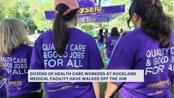 Rockland Pulmonary workers on strike for fair contract in West Nyack News Clip