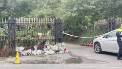 Flowers left at scene in Donabate where Irish police believe they have uncovered skeletal remains of child News Clip