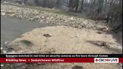 Sask. wildfire evacuee watched home burn in real time on security cameras News Clip