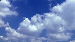 Soft Smooth Heavenly Clouds on Clear Sky in Sunny Day Stock Footage