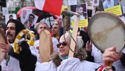 CLEAN : Thousands rally in London in support of Iran protests News Clip