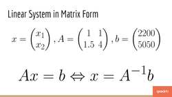 Data Science Prerequisites - Numpy, Matplotlib, and Pandas in Python - Solving Linear Systems Instructional Video