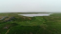 Tundra Mountain Aerial Landscape Stock Footage