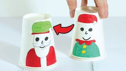 DIY Craft: Christmas Paper Cup Dolls Instructional Video