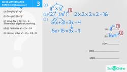 Simplifying Expressions and Solving Equations - Algebraic Techniques Instructional Video