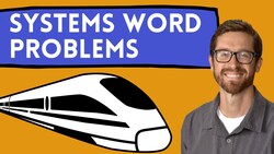 Systems of Equations Word Problems 1 (Distance Rate Time) Instructional Video