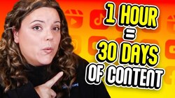 Create 30 Days of Content in 1 Hour! Instructional Video