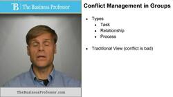 Conflict Management in Groups Instructional Video