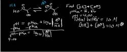 Buffers Henderson-Hasselbalch Equation Using Mass Balance Equation Instructional Video