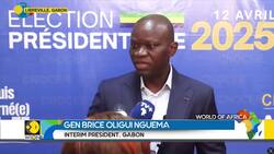 Gabon's military leader submits candidacy for April Presidential election News Clip