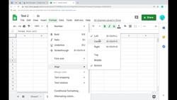 How to Format Cells in Google Sheets Instructional Video
