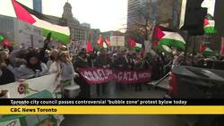 Toronto passes bylaw to restrict protests around places of worship, schools News Clip