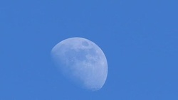 moon and cloud Stock Footage