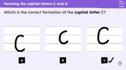 Capital letters: C, G, O, Q, M, N, W and V Instructional Video
