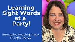 Sight Words for Kids: Learning Sight Words at a Party (sight word fluency) Instructional Video