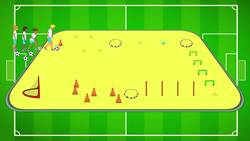 Soccer dribbling circuit activities Instructional Video