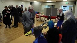 King Charles visits Hereford Royal College for the blind News Clip