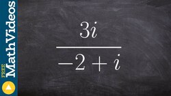 How to simplifying an expression when dividing complex numbers by multiplying by conjugate Instructional Video