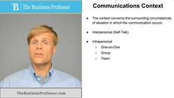 Context for Communications Instructional Video