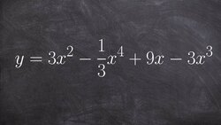 Determine the degree and leading coefficient of a polynomial not in descending order Instructional Video