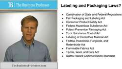 Labeling and Packaging Laws Instructional Video