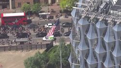 Aerials of crowds at a Black Lives Matter protest in London News Clip