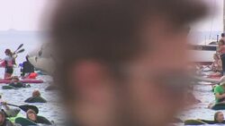 UK: Extinction Rebellion Climate protesters target G7 summit. News Clip