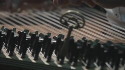 Qanun playing a virtuoso Stock Footage