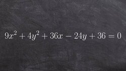 Converting to standard form to find the foci, vertices and center of an ellipse Instructional Video