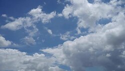 Time slape of cloud summer blue sky and sun light abstract nature background. Stock Footage