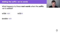 Adding the suffix -en to words Instructional Video