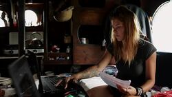 Modern pirate lifestyle in the Caribbean Stock Footage