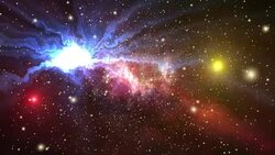 4K Galaxy, Nebula Space Background, 3D Animation Render Stock Footage