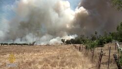 Wildfires spread across California as strong winds fan flames, forcing evacuations News Clip