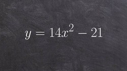 Factoring out a GCF then solving using the square root method Instructional Video