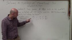 Learn how to solve a word problem of a system of equations Instructional Video