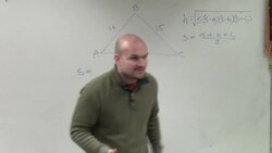 How to find the area of a triangle using heron's formula Instructional Video