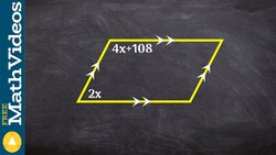 Angle Relationships Solve using same side interior angles with parallel lines ex 3 Instructional Video